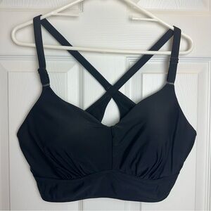 Torrid Black Wire-Free Bra Racerback Bikini Top